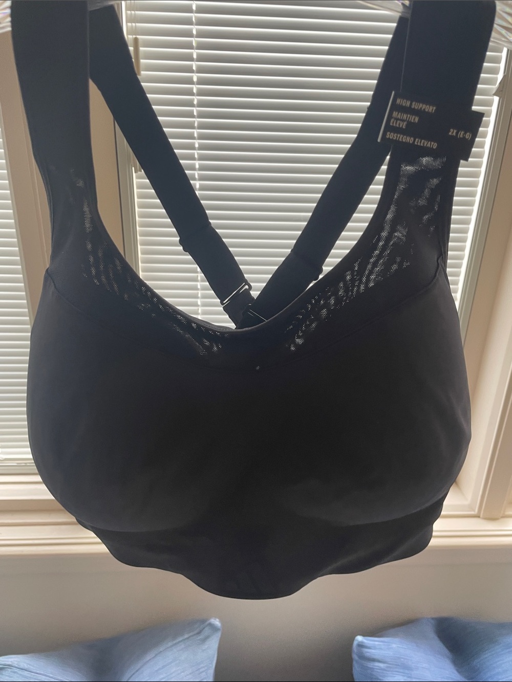 ADIDAS Black Racerback Sports Bra - Smooth Support - Picture 6 of 7